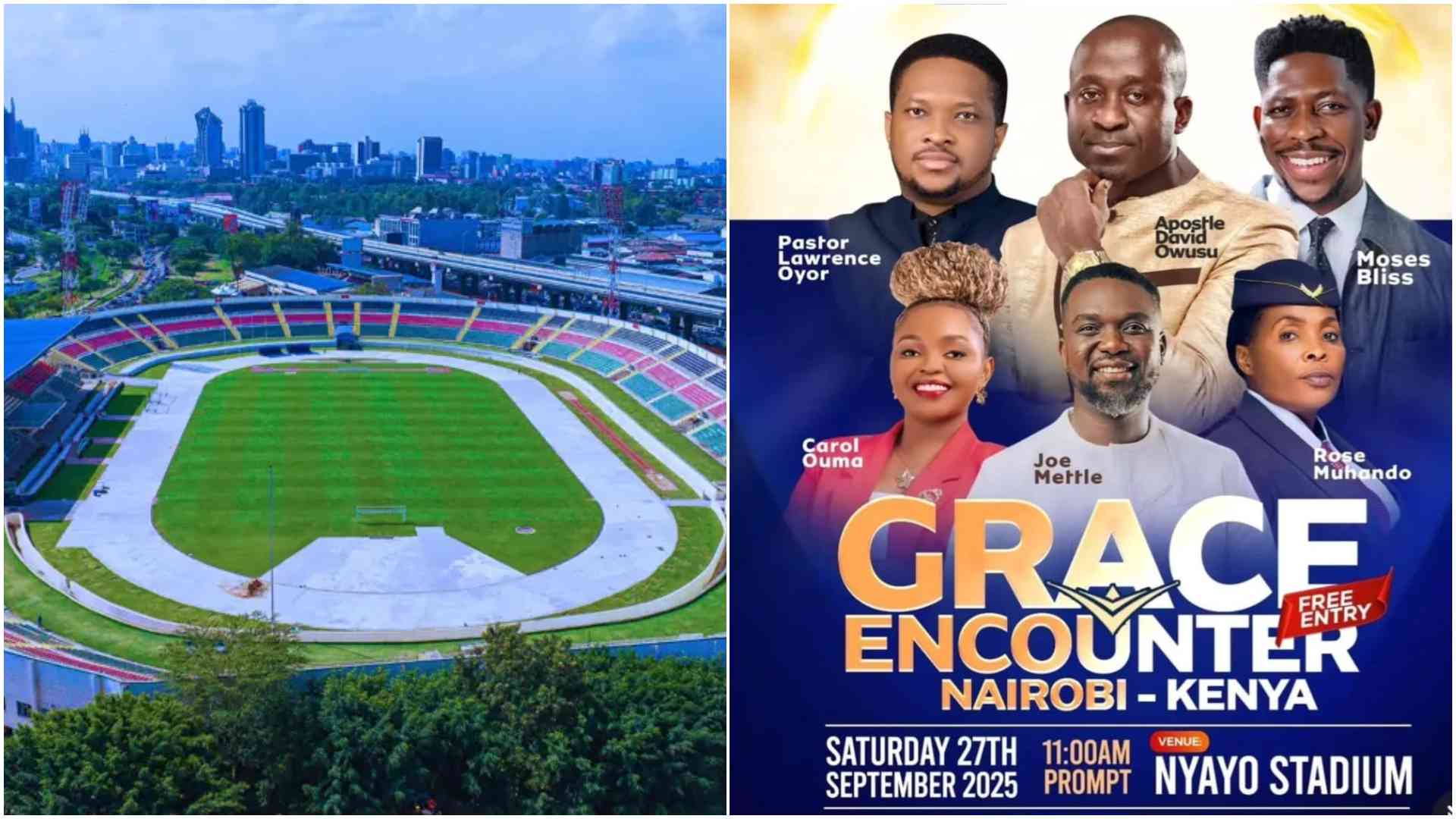 Football fans fume over Nyayo Stadium crusade plans despite Sh1.2 billion renovations
