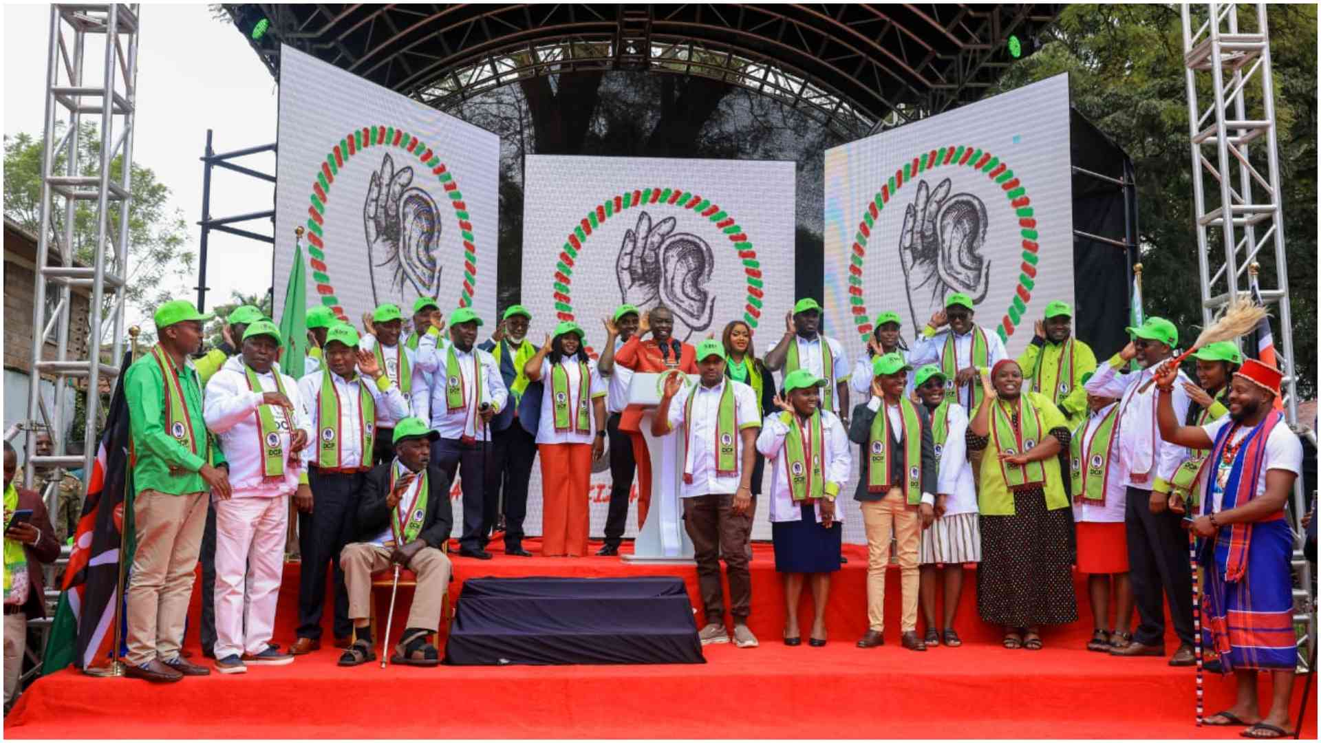 Gunfire, chaos, pomp and colour as Gachagua launches DCP to challenge Ruto