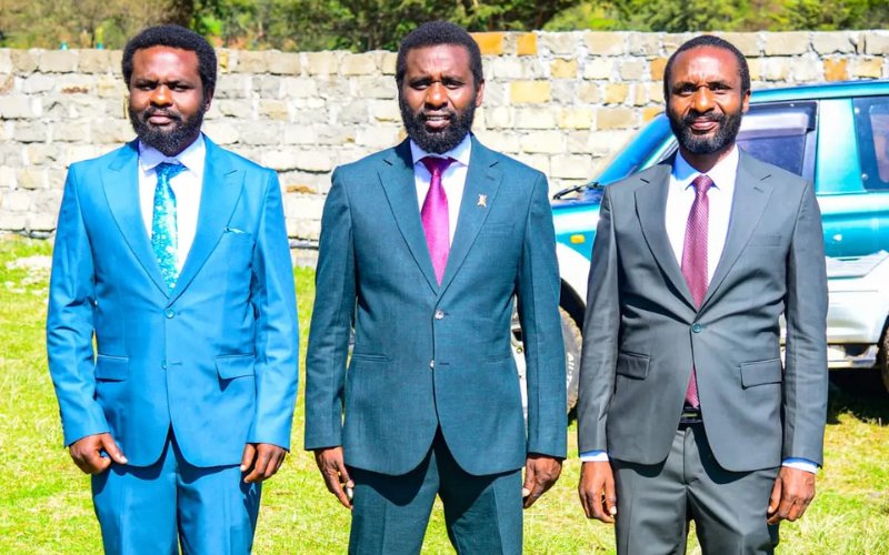 PHOTOS: Ol Kalou MP-elect Sammy Kamau boards matatu to Parliament for swearing-in