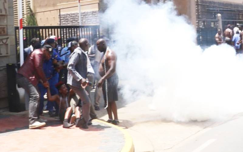 Eric Omondi, well-built protesters arrested during cost of living demos  outside Parliament - The Standard