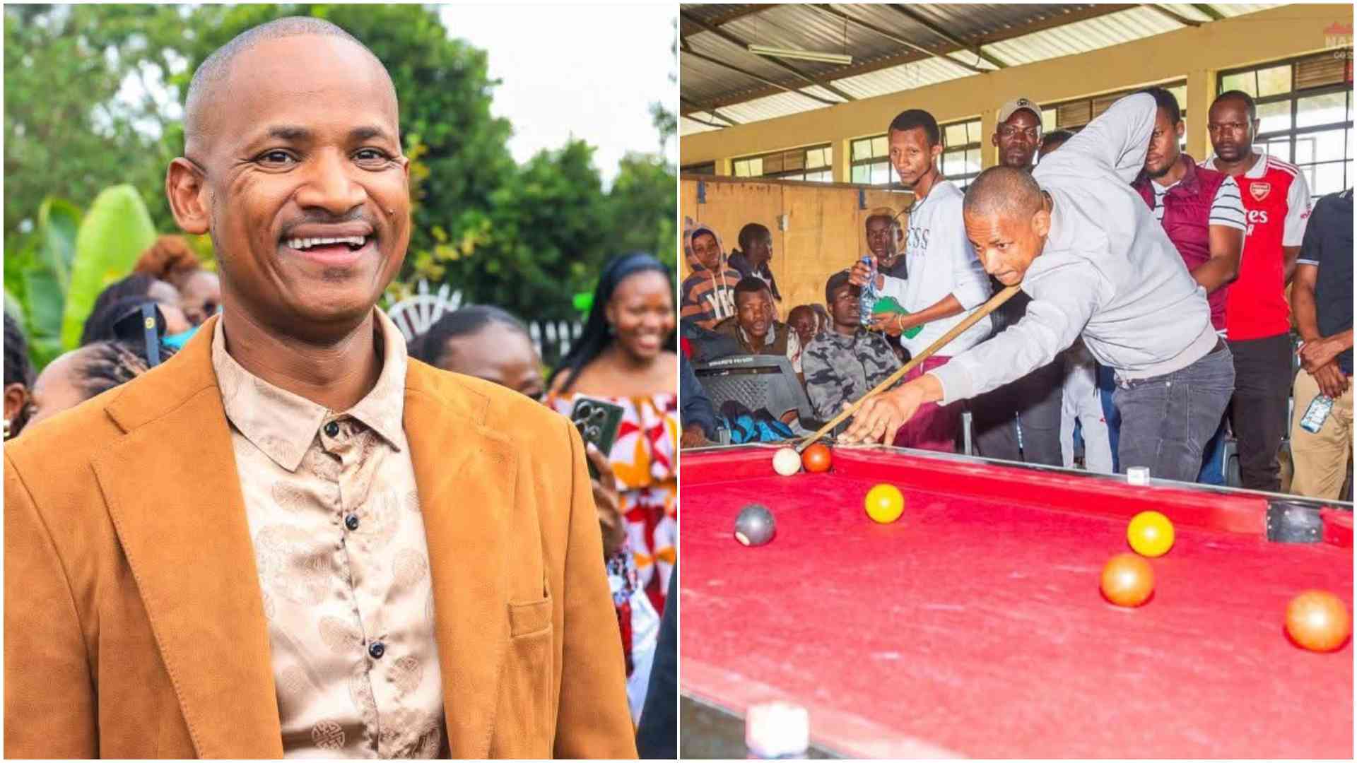 Babu Owino launches pool tournament with Sh2 million up for grabs