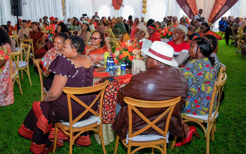 PHOTOS: Ann Waiguru elated as son Ian weds in colourful traditional ceremony