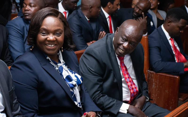 PHOTOS: Rigathi Gachagua, Pastor Dorcas at Milimani for impeachment case hearing