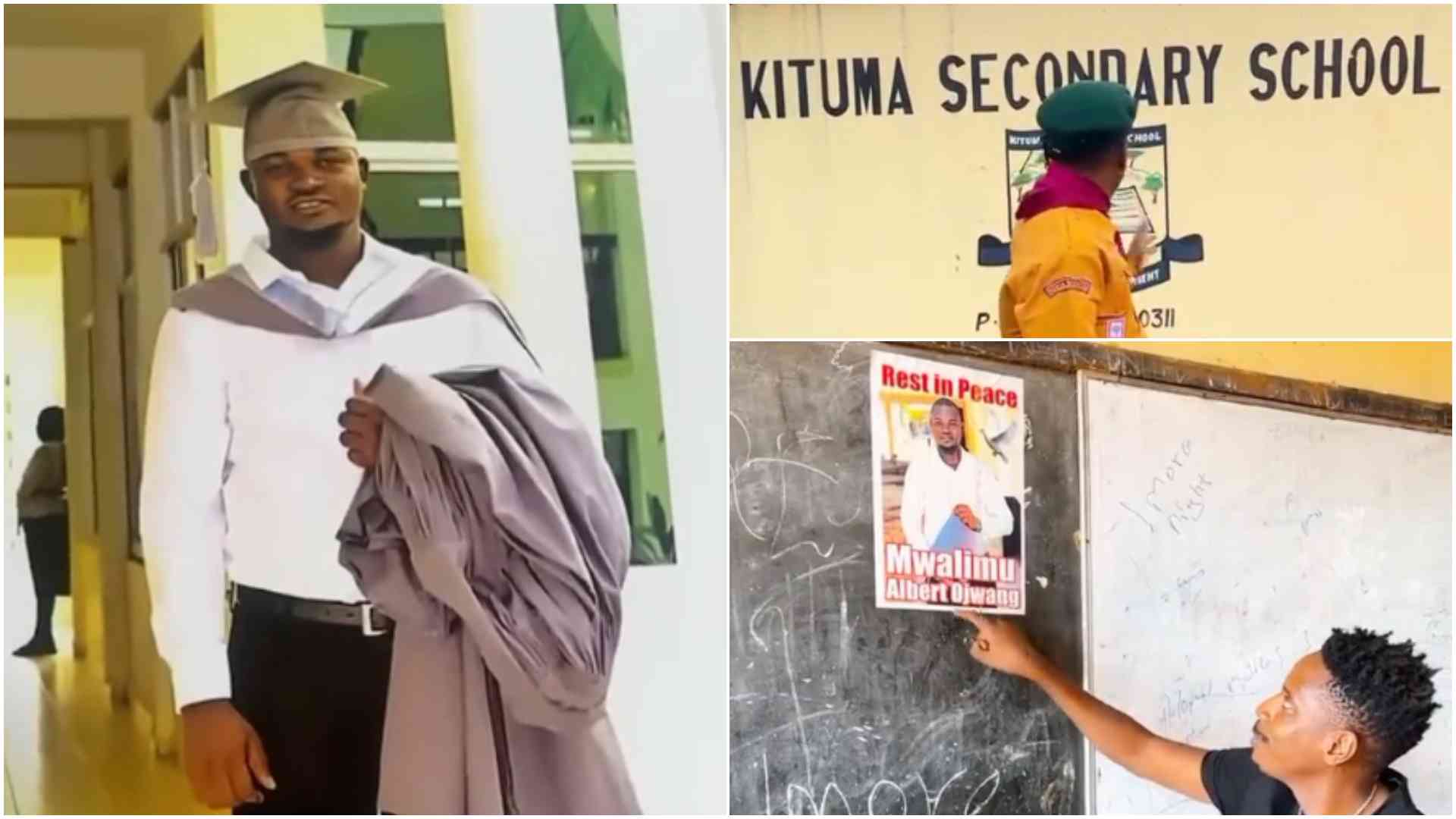 Albert Ojwang: School where slain teacher taught honours him with poster in his classroom
