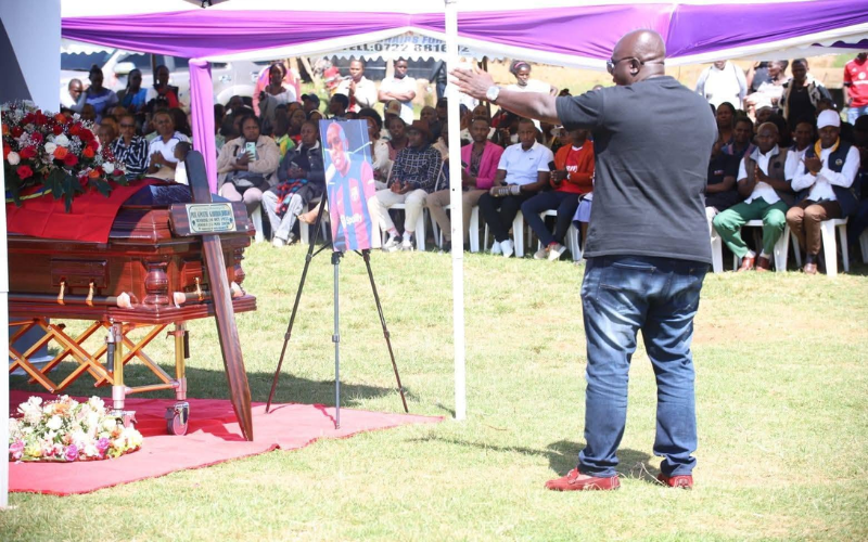 PHOTOS: Kenya's top football commentators gather to send off Diblo Kaberia in Meru