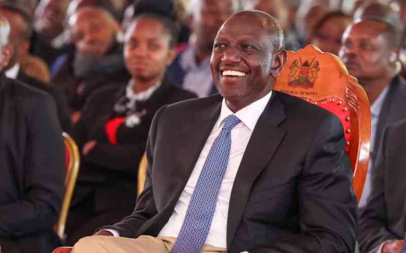 President William Ruto during a past event