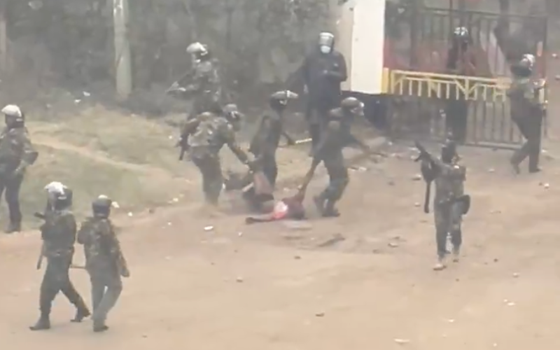 Video shows police dragging injured man into station, assaulting bystander during Saba Saba protests