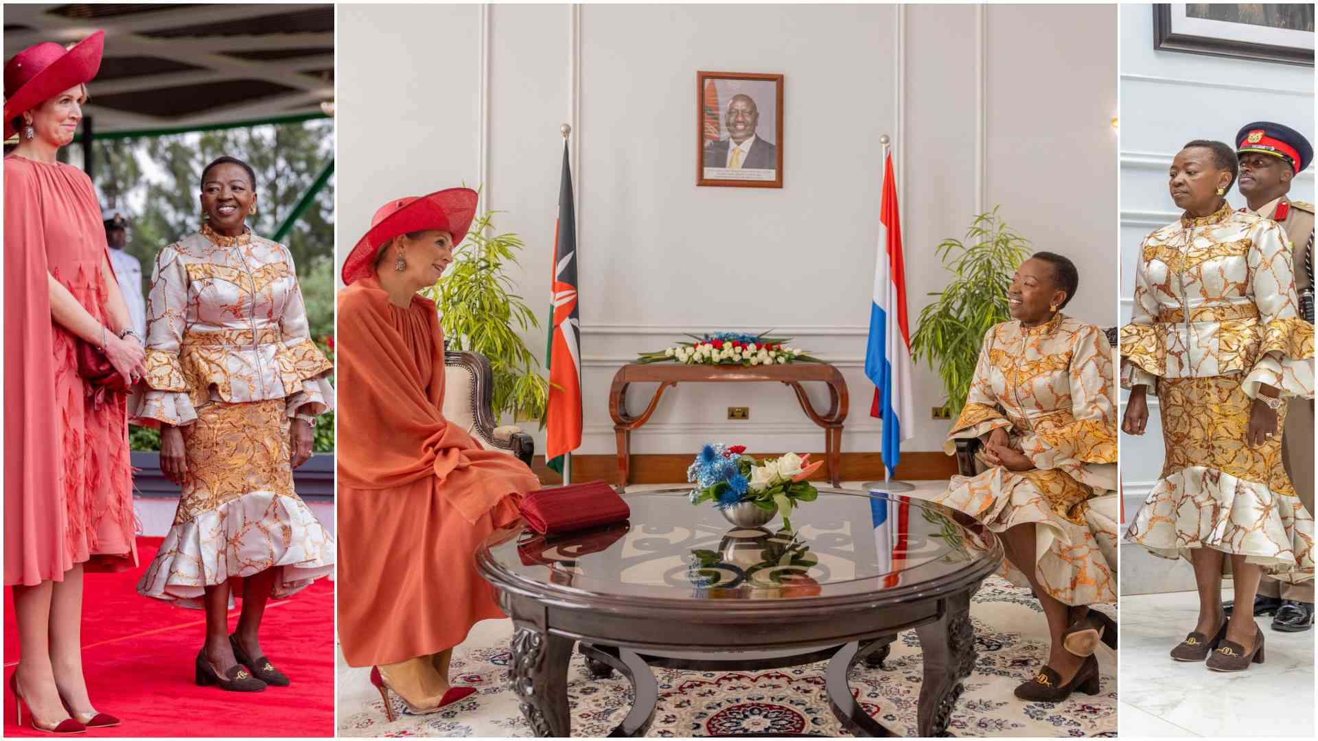 Queen Maxima dazzles in blue diamonds tiara as Rachel Ruto's fashion flop sparks debate