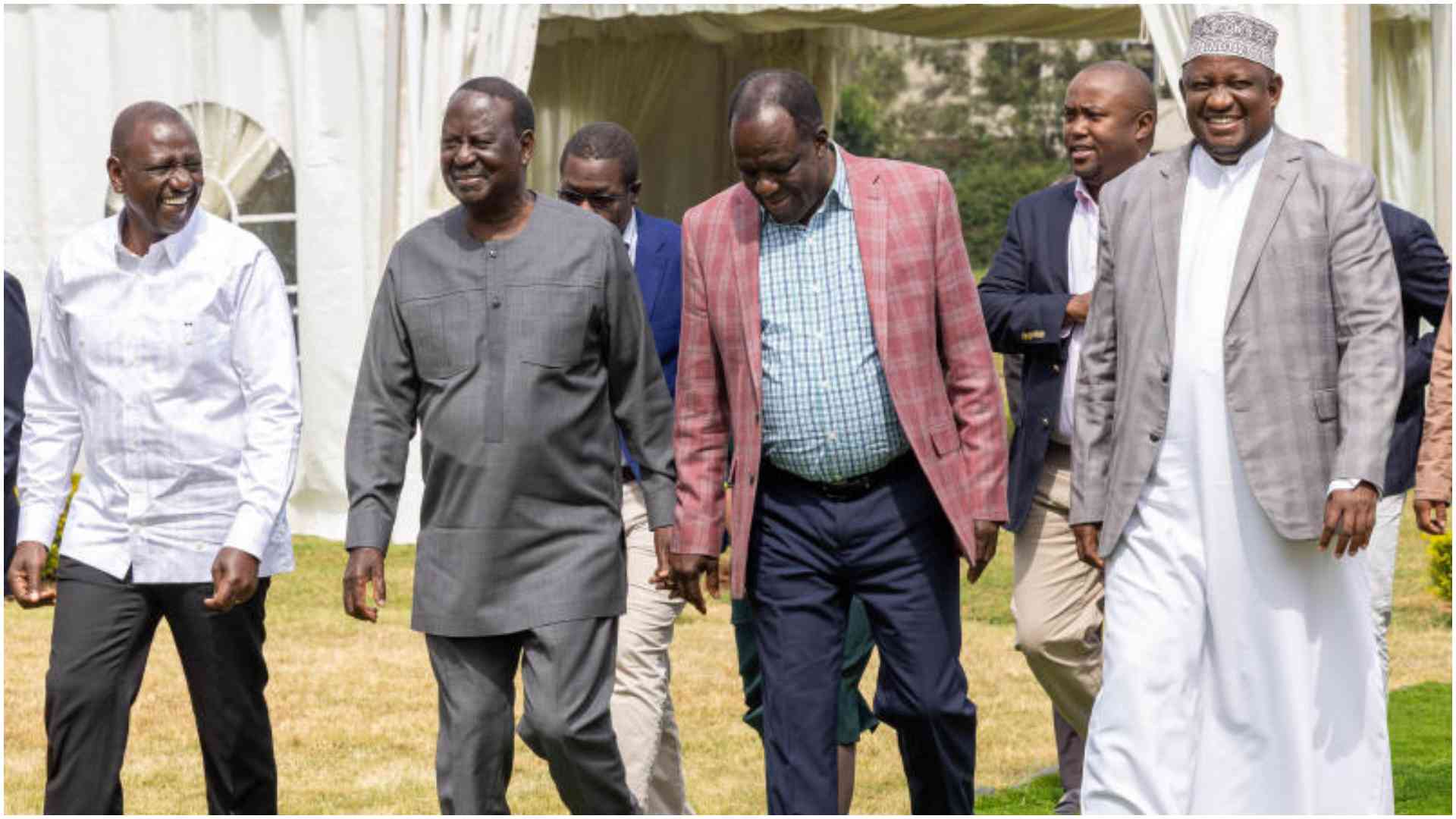 7 photos of Raila Odinga, William Ruto during happy moments