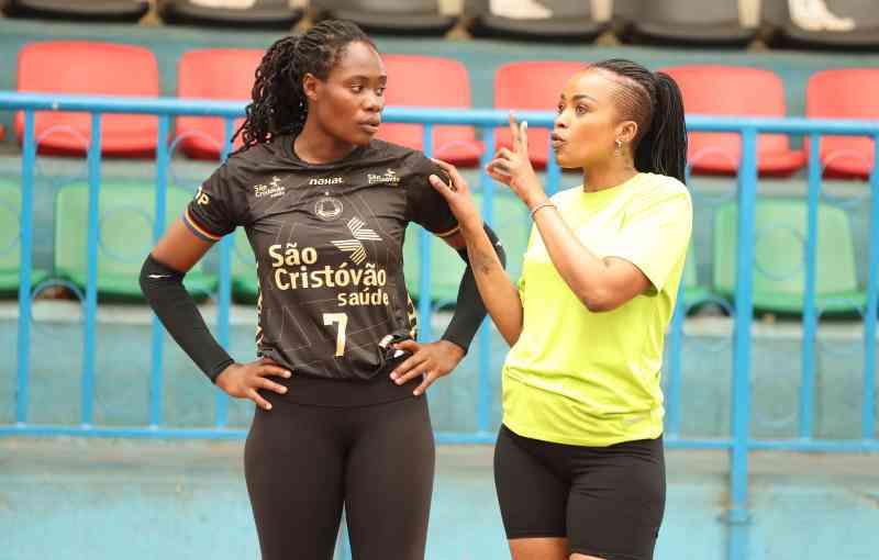Malkia Strikers serve off against Puerto Rico in Challenger Cup