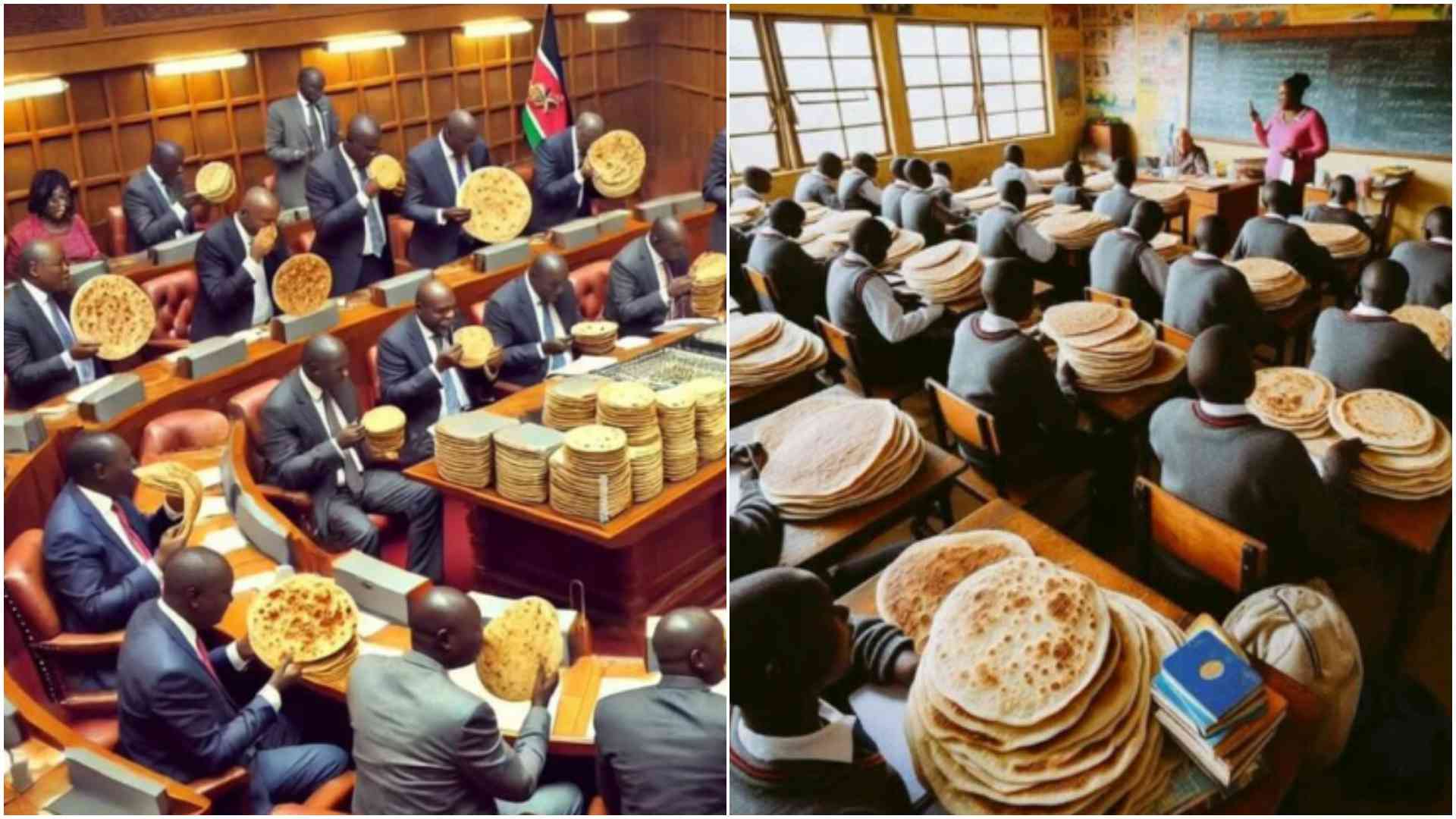 AI-generated images flooded the platform, bringing the ambitious chapati dream to life in the most outrageous ways.