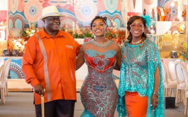 Musalia Mudavadi's son, Ex-senator's daughter tie knot in lavish traditional ceremony
