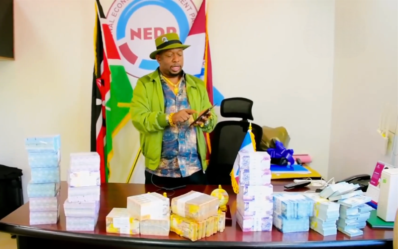 VIDEO: Mike Sonko shows off Sh54 million cash, insists NEDP did not buy votes