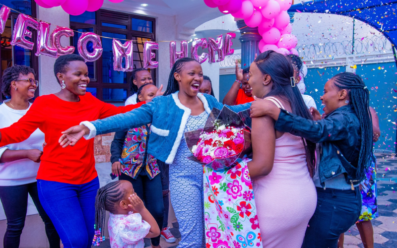 PHOTOS: Dama Wa Spares welcomes newborn baby with luxury convoy, lavish homecoming