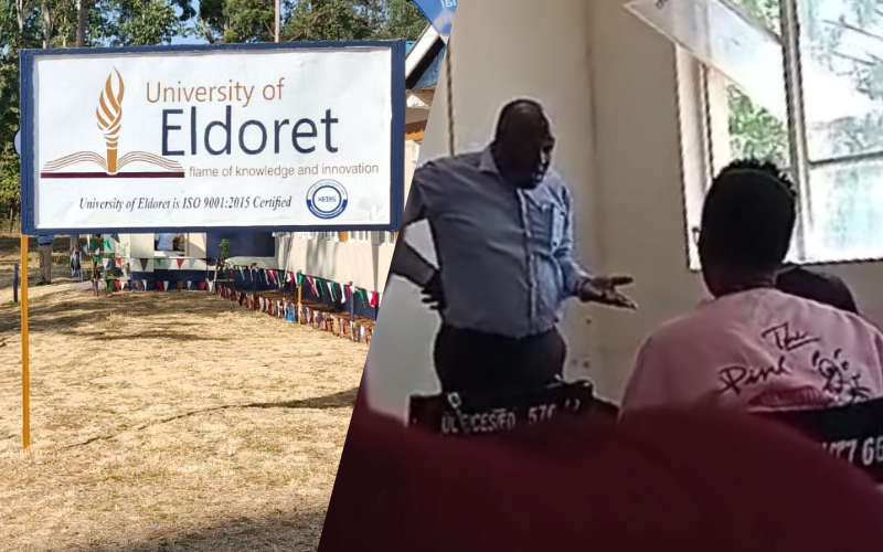 No-nonsense University of Eldoret lecturer confronts student over missing notes in viral video
