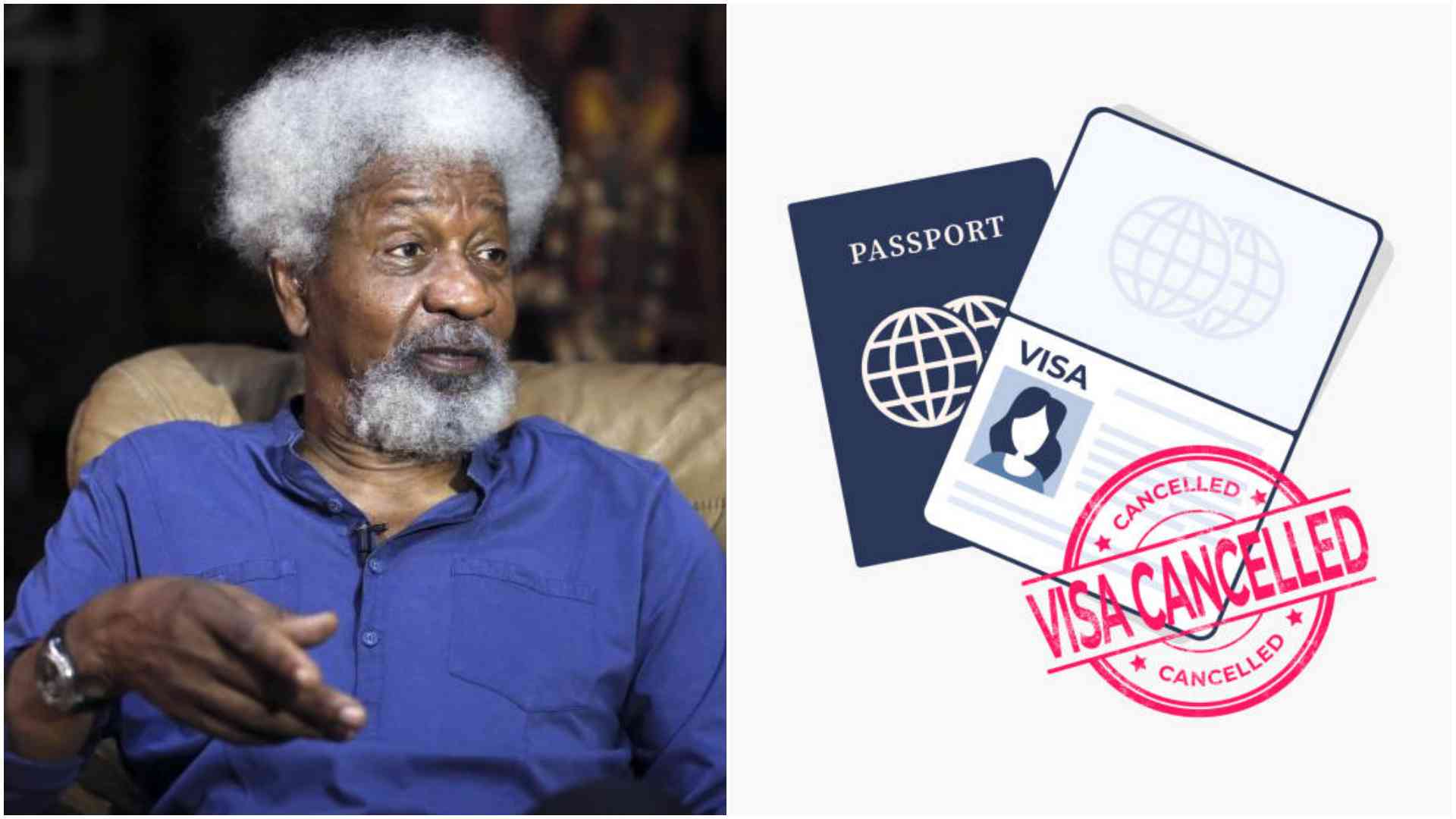 Wole Soyinka: Nobel laureate unbothered after US visa cancellation
