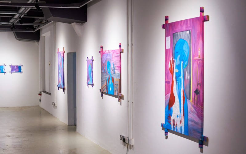 Sudanese artist Sannad Shreef explores vulnerability in Indigo Hypoxia exhibition