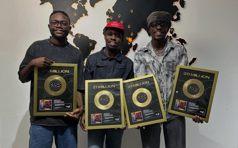 Kenyan duo 'Watendawili' earn gold plaques after topping 20 million streams