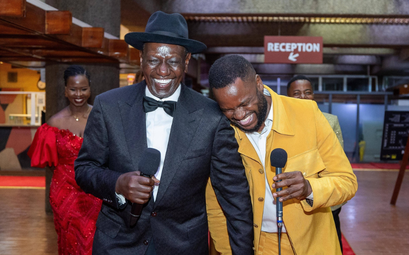PHOTOS: President Ruto dazzles in sleek black tux, fedora during Kalasha Awards