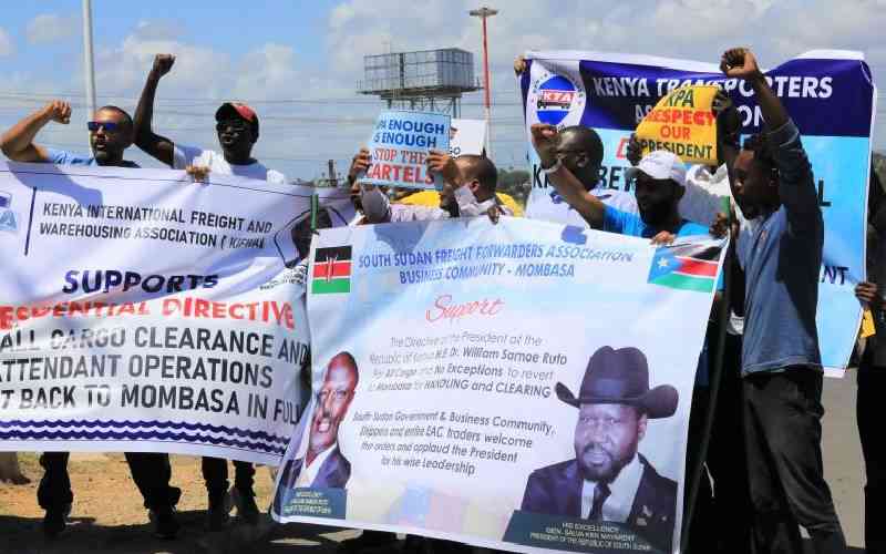 Los productos de Sudán del Sur se acumulan en Mombasa mientras los agentes rechazan el impuesto
