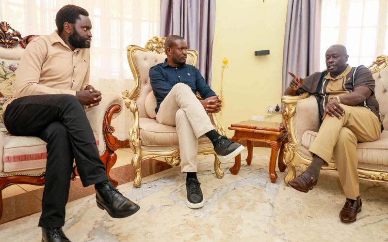 PHOTOS: Gachagua meets Sifuna, Linda Mwananchi team after quiet return from USA