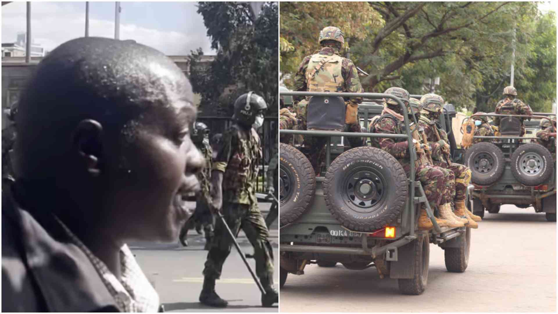 Angry Kenyans try to unmask John Kaboi, unidentified KDF shooter exposed in BBC's 'Blood Parliament'