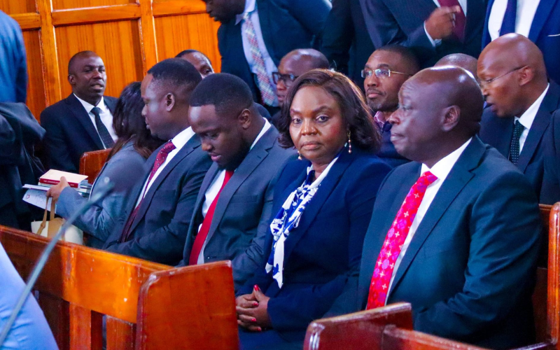 PHOTOS: Rigathi Gachagua, Pastor Dorcas at Milimani for impeachment case hearing