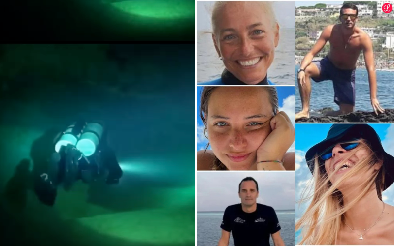 Resurfaced video shows cave where five Italian divers later died in Maldives tragedy