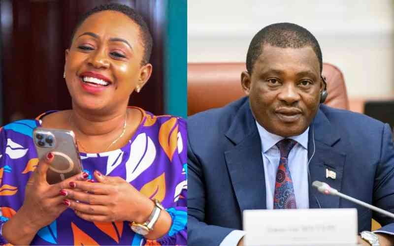 Sabina Chege lectures Justin Muturi, claims his public spat with Ruto cost him CS job