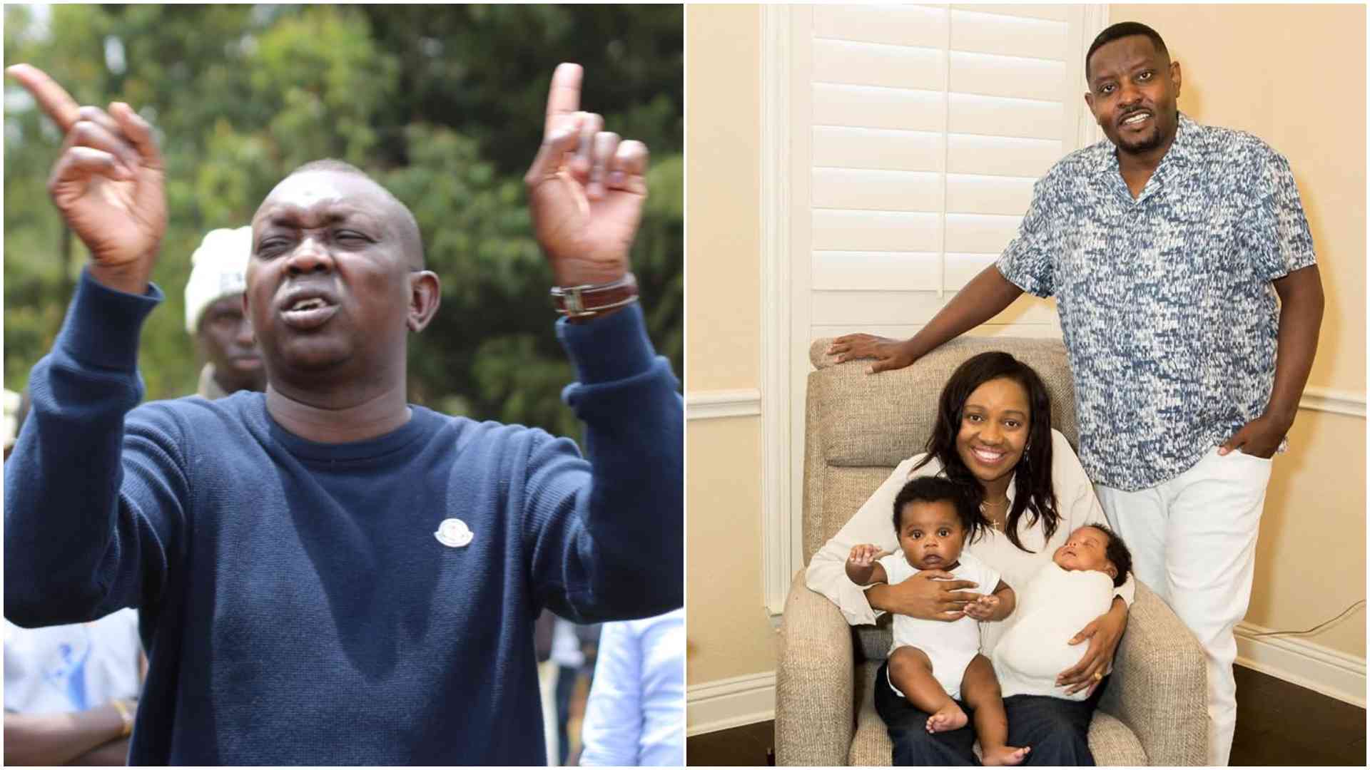 Oscar Sudi congratulates Susan Kihika, tycoon Sam Mburu for welcoming twins