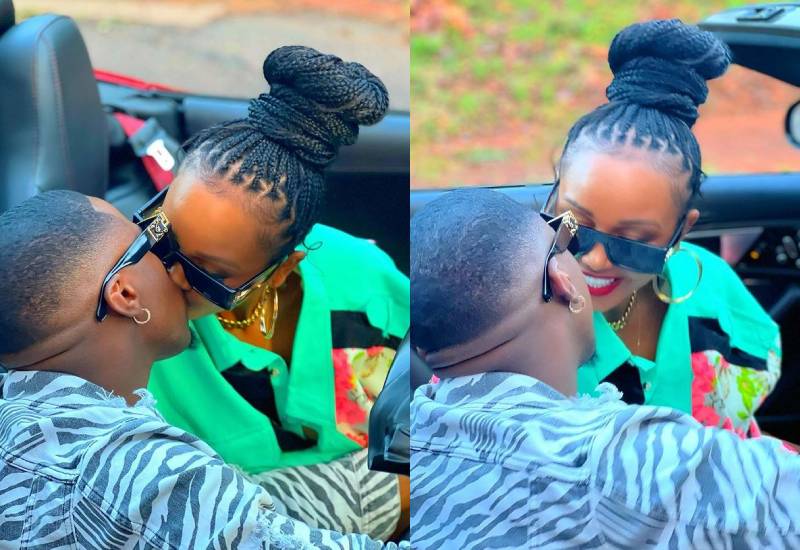 Jux and Huddah share steamy kiss in newly released video - The Standard  Entertainment