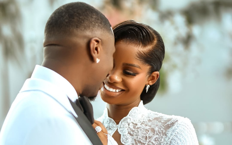 How Juma Jux, Priscilla Ojo's luxurious white wedding went down in Nigeria