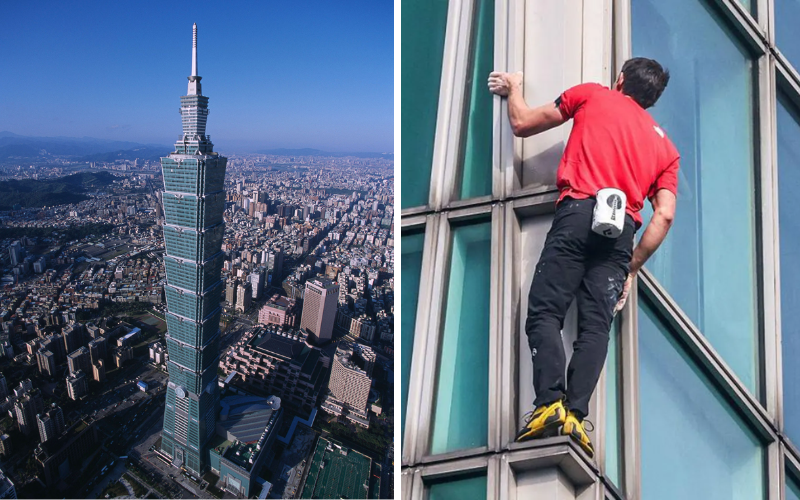 American climber Alex Honnold scales 101-floor Taiwan tower in record-breaking 1 hr 31 min