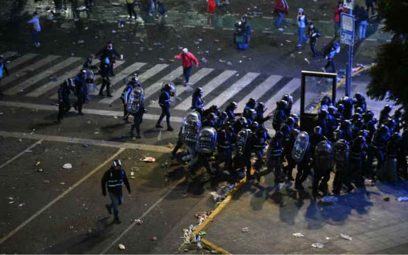 Buenos Aires erupts into chaos after Argentina lose World Cup final to Spain