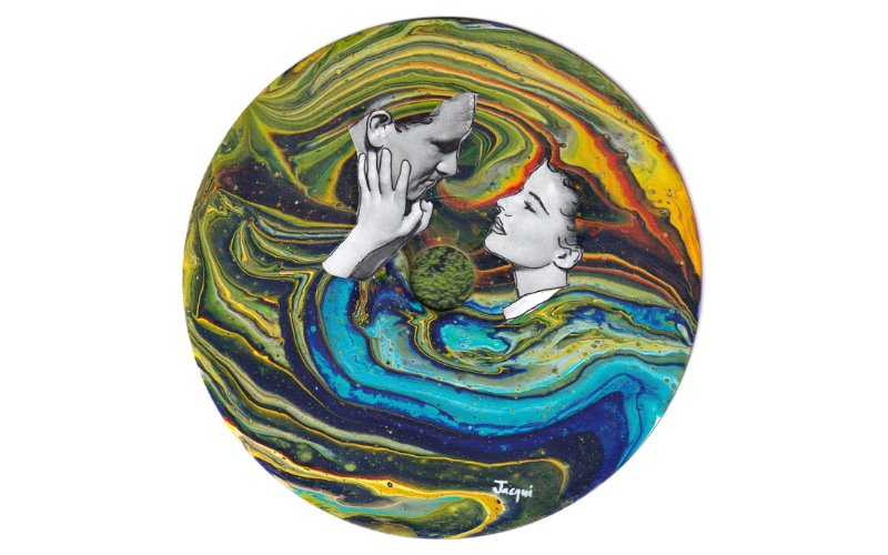 Artist Jacqui Ogolla turns recycled DVDs into surreal works of self-discovery