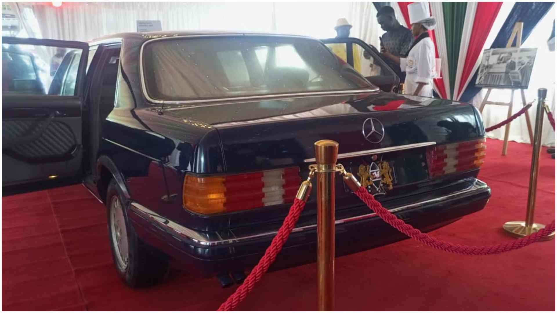 PHOTOS:  President Moi's Mercedes 560SEL luxury presidential limousine