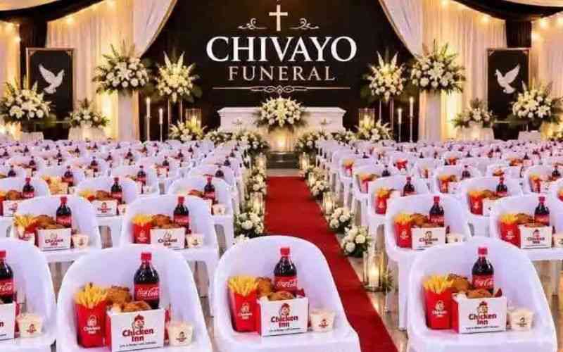 PHOTOS: Wicknell Chivayo's Sh28m gold coffin, wife's Mercedes-Benz casket steal show at lavish farewell