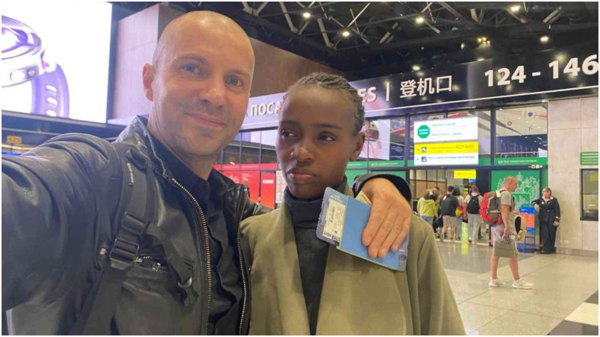 Kenyan woman pleads for help after Russian ex-lover kicks her out, takes off with baby