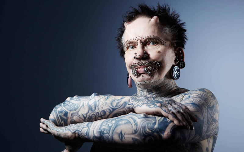 Meet Elaine Davidson, world's most pierced woman with 15,000 piercings, over 200 in genitals