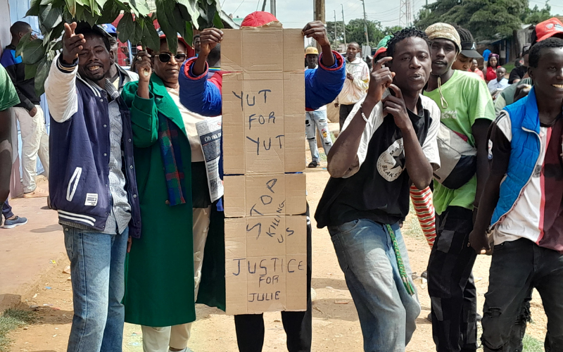 Nanyuki: Heavy police presence as residents protest death of Julia Kariuki in custody
