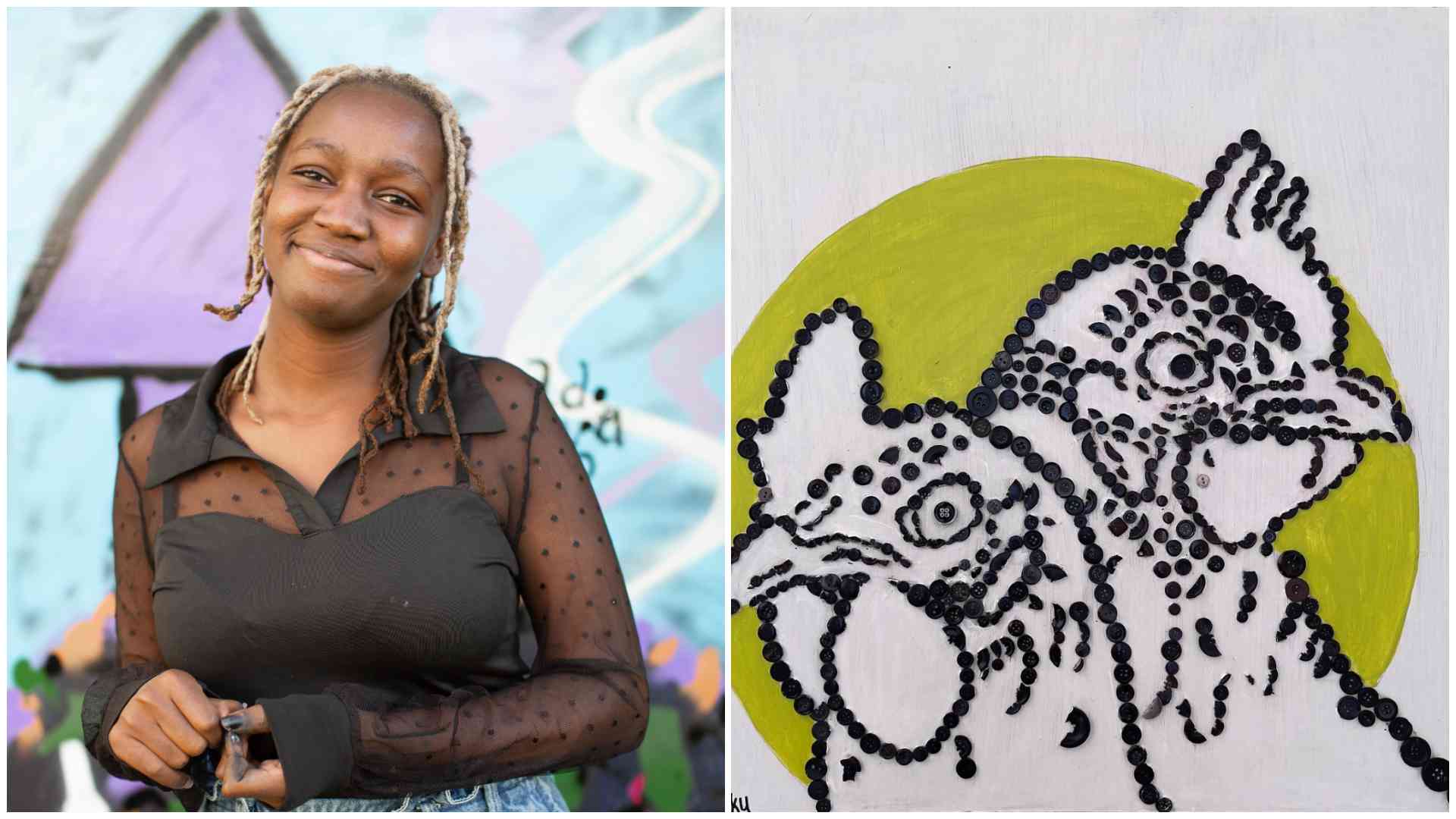 From discarded buttons to family portraits: Wanjiku Mwangi's art of reinvention
