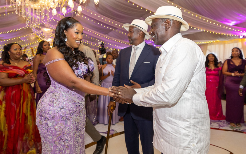 Ruto graces Allan Chesang's posh wedding, urges youth to embrace marriage