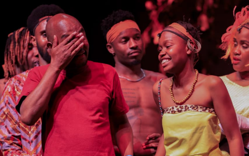 Veteran actor Njomo wa Nyathira watches daughter shine on KNT stage