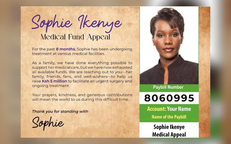 Sophie Ikenye: Family of veteran journalist appeals for help to raise Sh 5 million