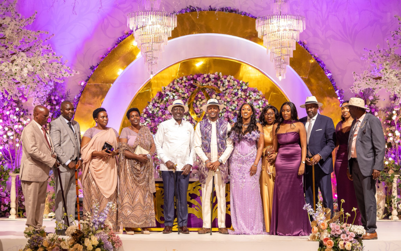Ruto graces Allan Chesang's posh wedding, urges youth to embrace marriage