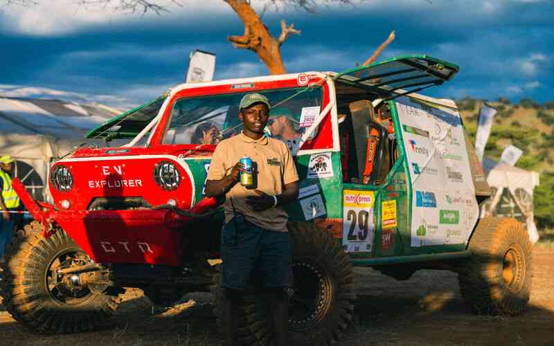 Kenyan-built electric vehicle finishes brutal Rhino Charge off-road challenge