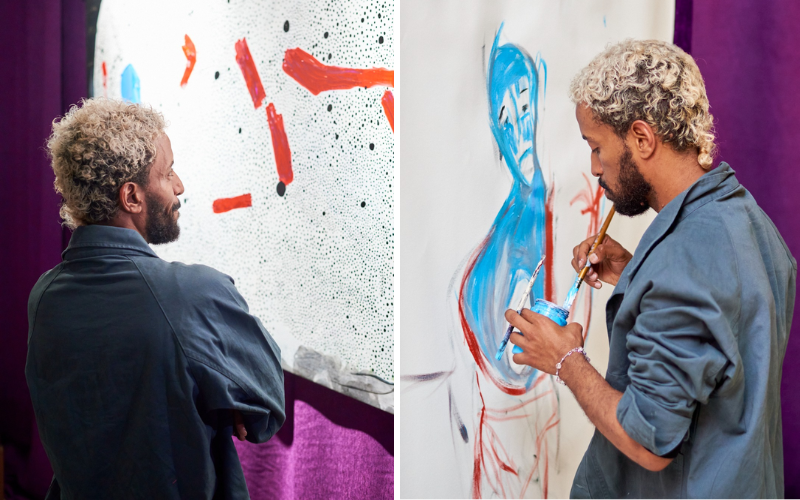 Sudanese artist Sannad Shreef explores vulnerability in Indigo Hypoxia exhibition