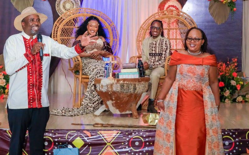 PHOTOS: Ann Waiguru elated as son Ian weds in colourful traditional ceremony