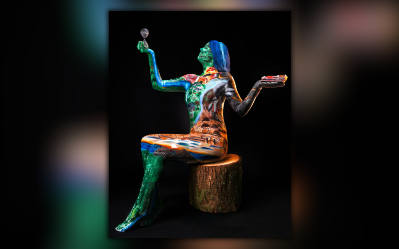 Paskaline Maiyo: Kenyan artist turns body into canvas for identity, climate justice