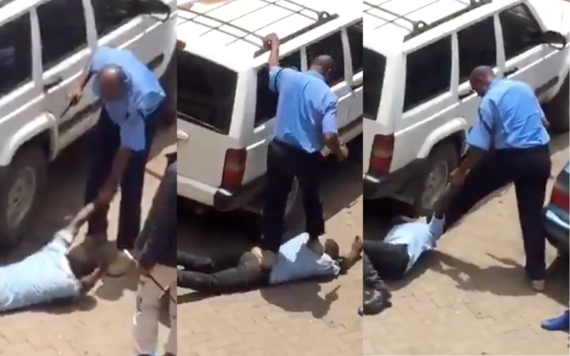 Kenyans demand to know disciplinary action taken against cop in viral assault video